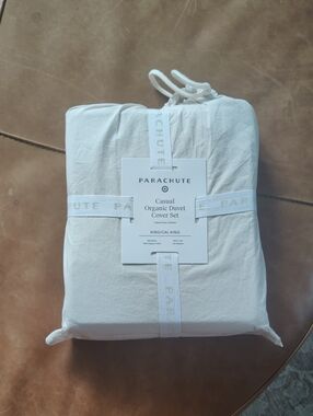 New!Parachute Organic Casual King Duvet Cover Set Y2K Cottagecore Chic Retro